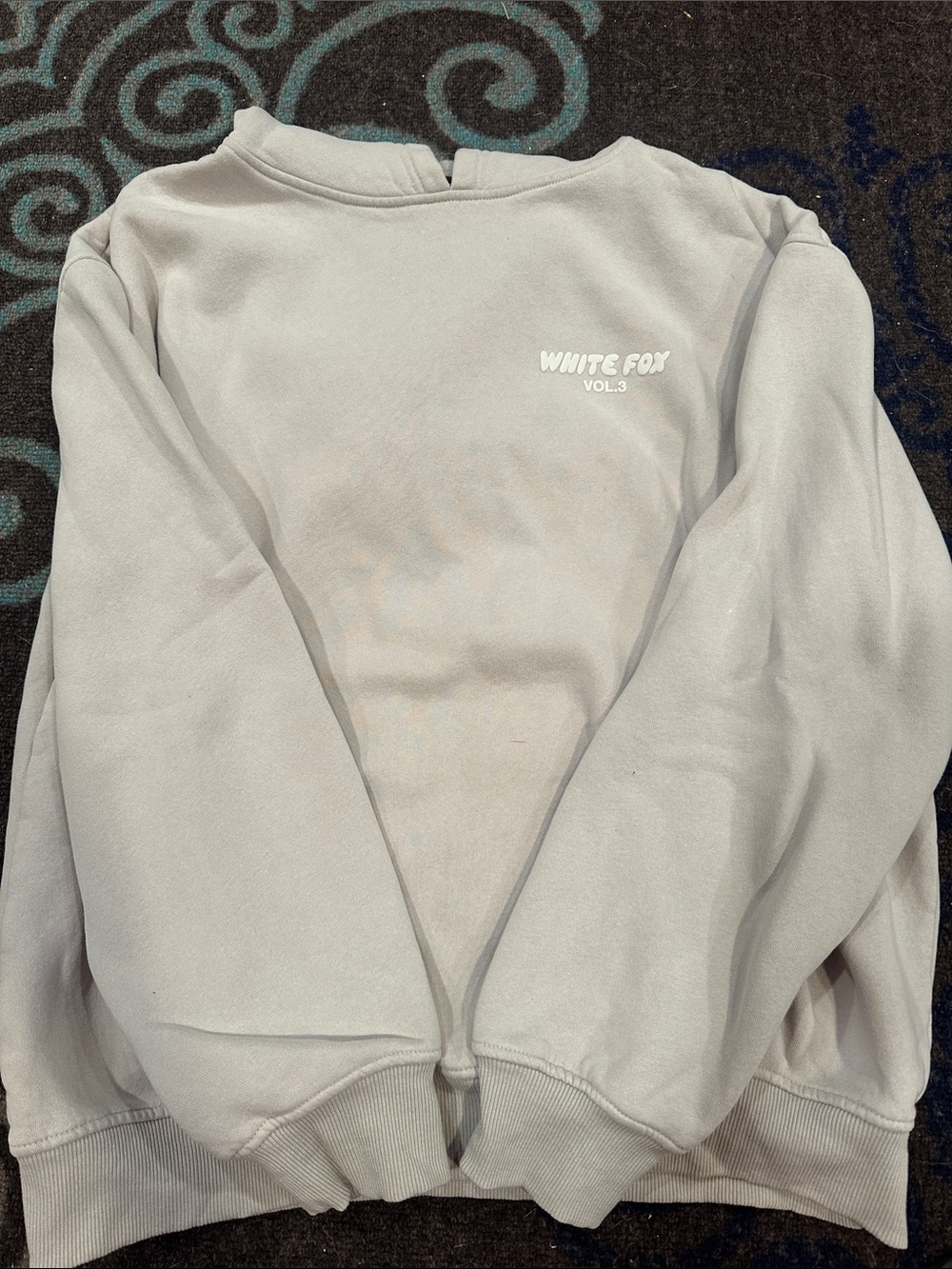 White Fox Boutique Light Gray Crewneck Sweatshirt